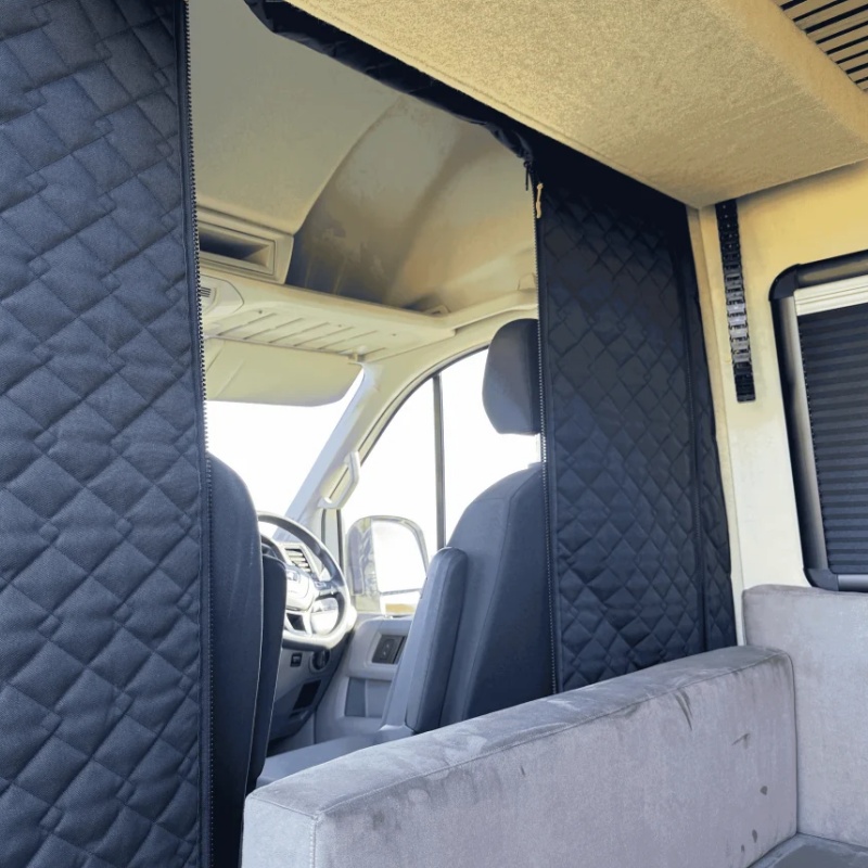 Blackout Curtains - Insulated Cab Divider Curtain For Fiat