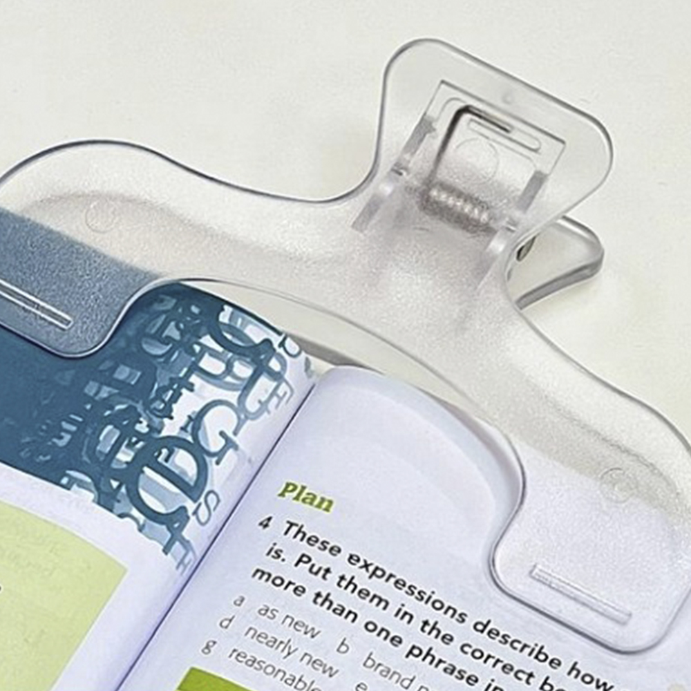 Aesthetic Bookend - 1PC Transparent Plastic Book Holder Reading