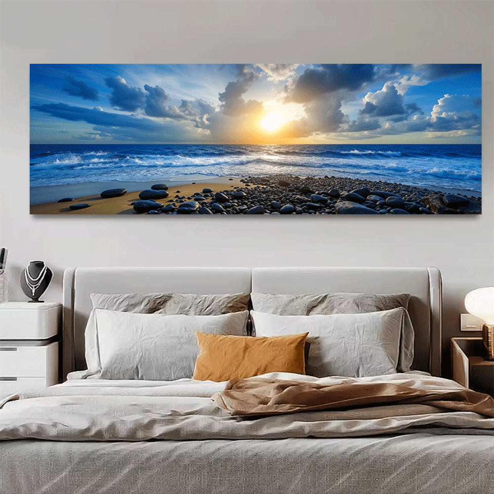 Home Decor Design Interior - 1PC-Canvas poster Unframed Ocean Sunset Beach