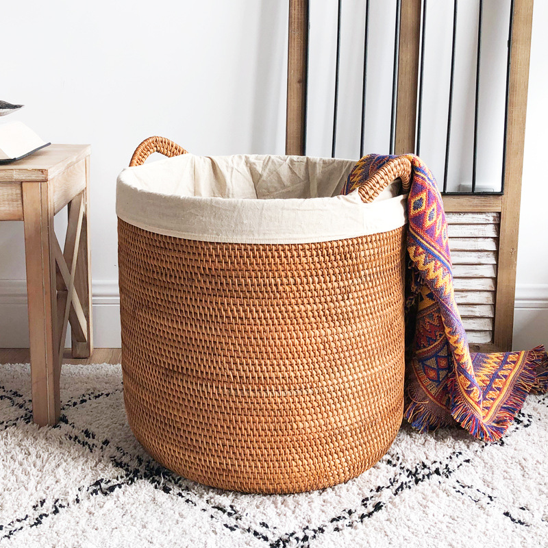 Home Decor Hampers - Rattan Laundry Basket, Large Capacity Storage