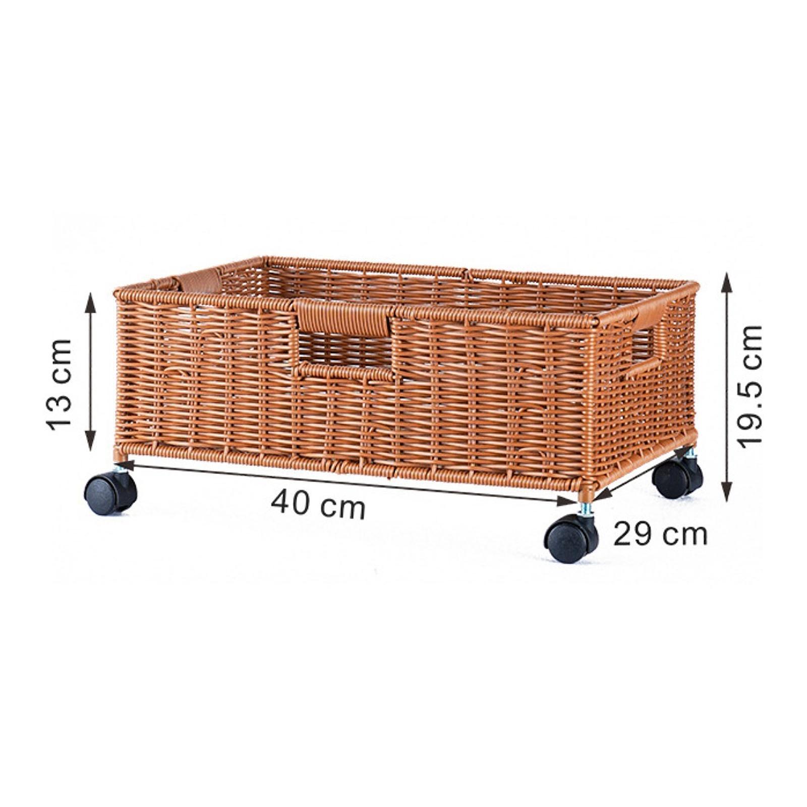 Home Decor Hampers - Storage Basket with Wheels Decorative Multifunction