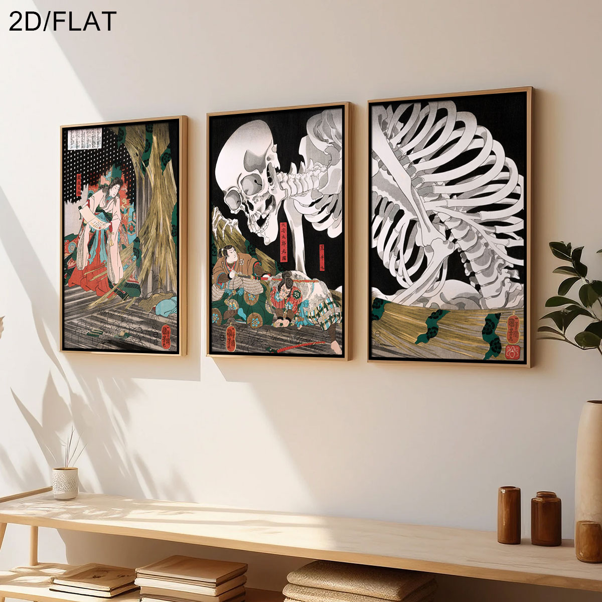 3pcs Retro Japanese Takiyasha  - Home Decor Design Interior ulasan dan harga