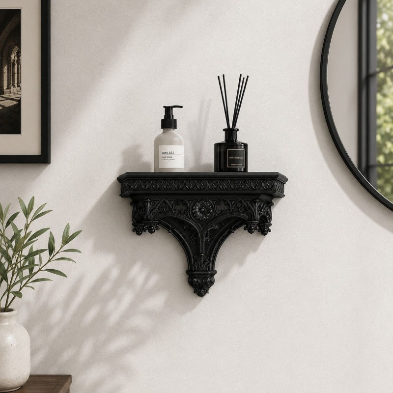 Vintage European Carved Wall M - Floating Shelves ulasan dan harga
