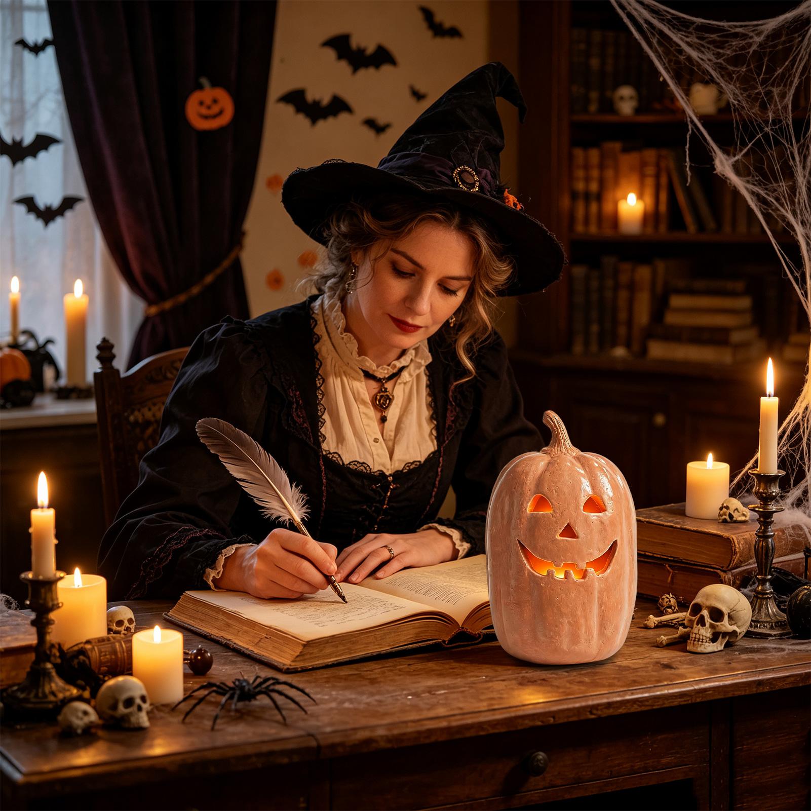 Spooky Pumpkin Lanterns Pumpki - Home Decor Halloween ulasan dan harga