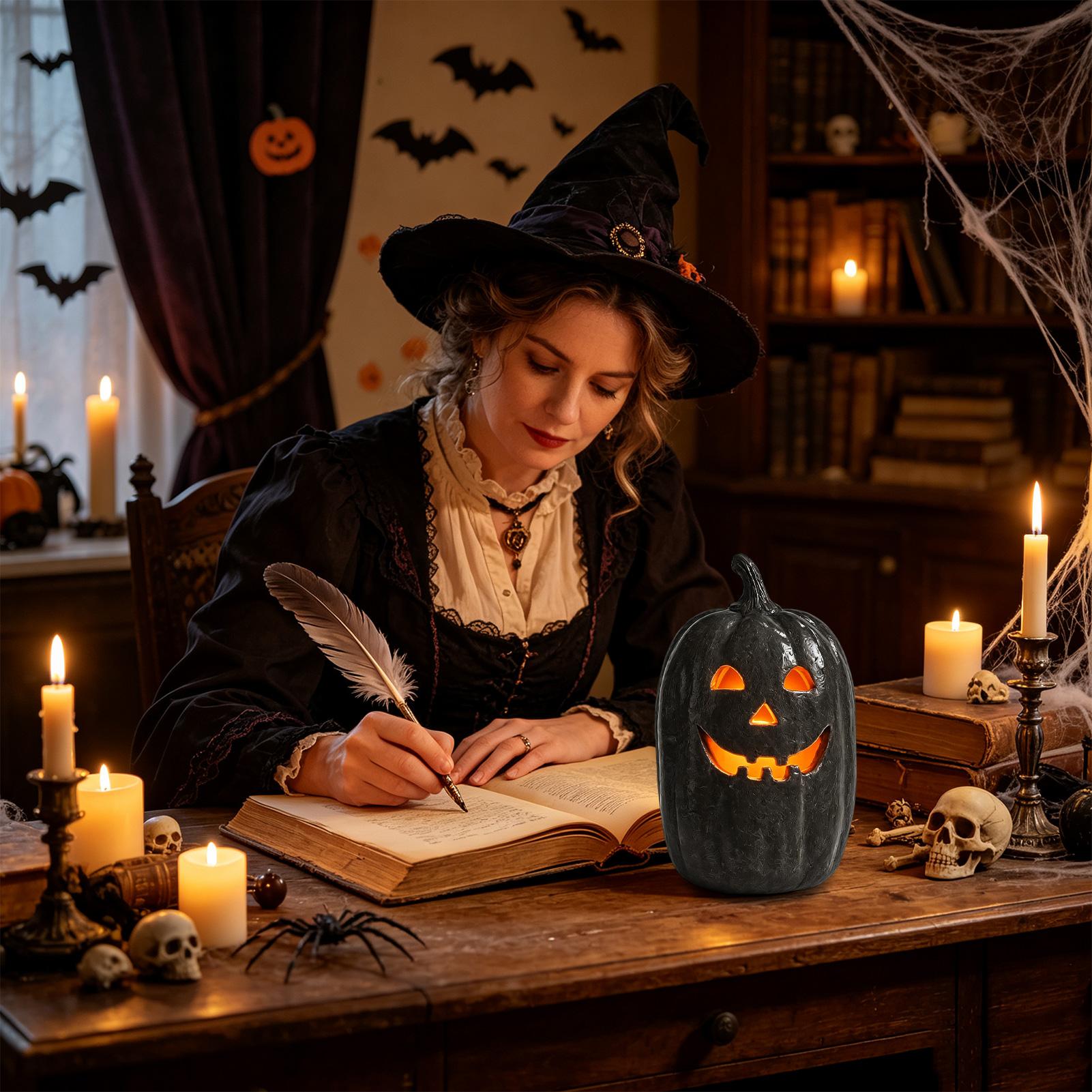 Spooky Pumpkin Lanterns Pumpki - Home Decor Halloween ulasan dan harga