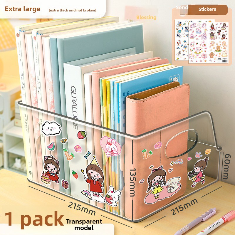 Acrylic Transparent Bookshelf  - Aesthetic Bookend ulasan dan harga