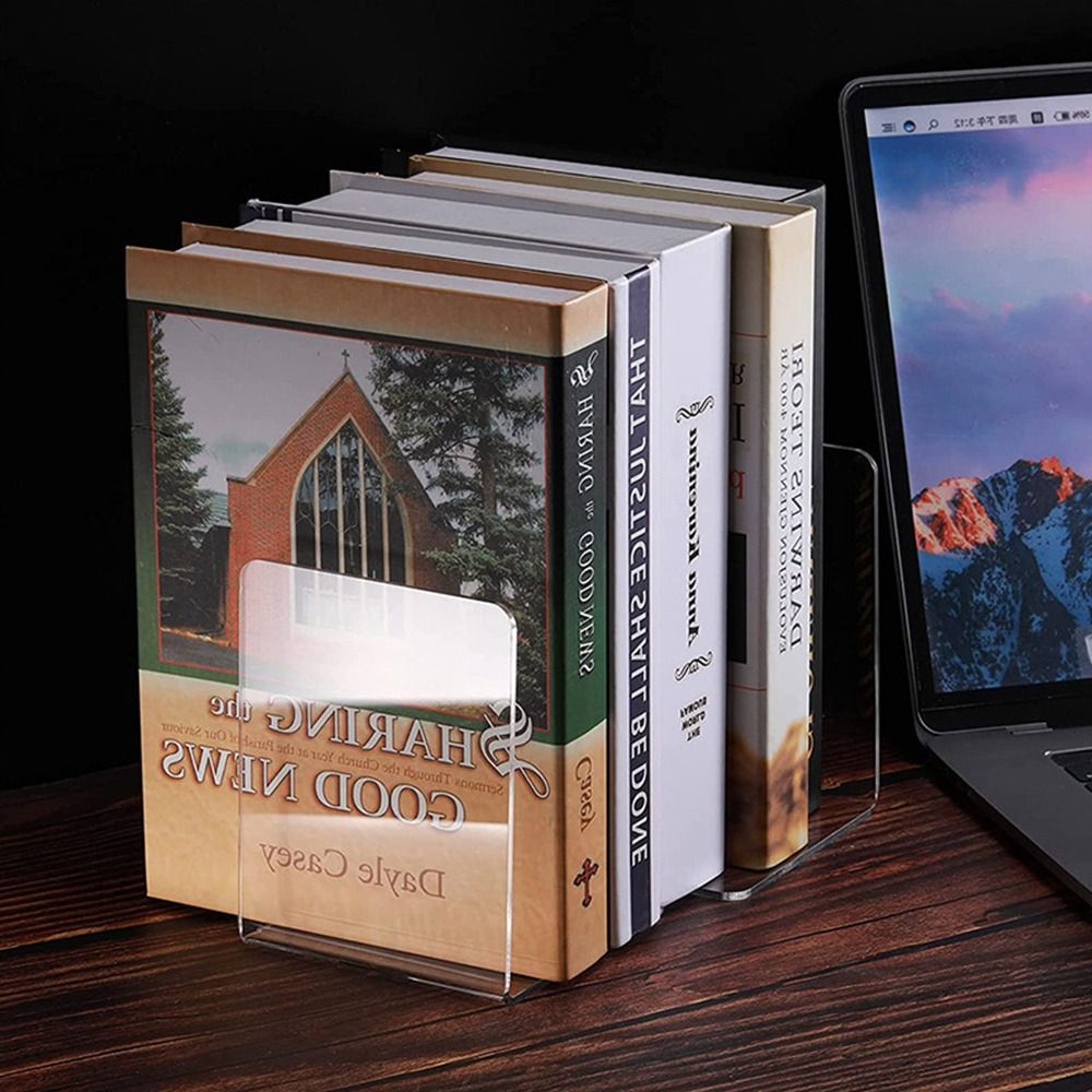 High Quality Acrylic Book Hold - Aesthetic Bookend ulasan dan harga
