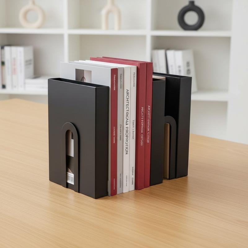 1 Pair L-shaped Iron Bookends  - Aesthetic Bookend ulasan dan harga