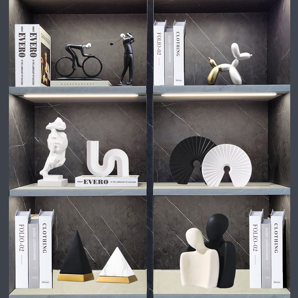 Nordic Luxury Abstract Sculptu - Abstract Sculpture Resin ulasan dan harga