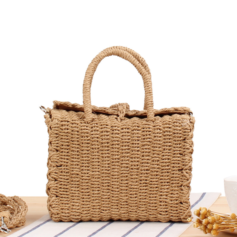 Summer Straw Beach Bag Handmad - Home Decor Rattan ulasan dan harga