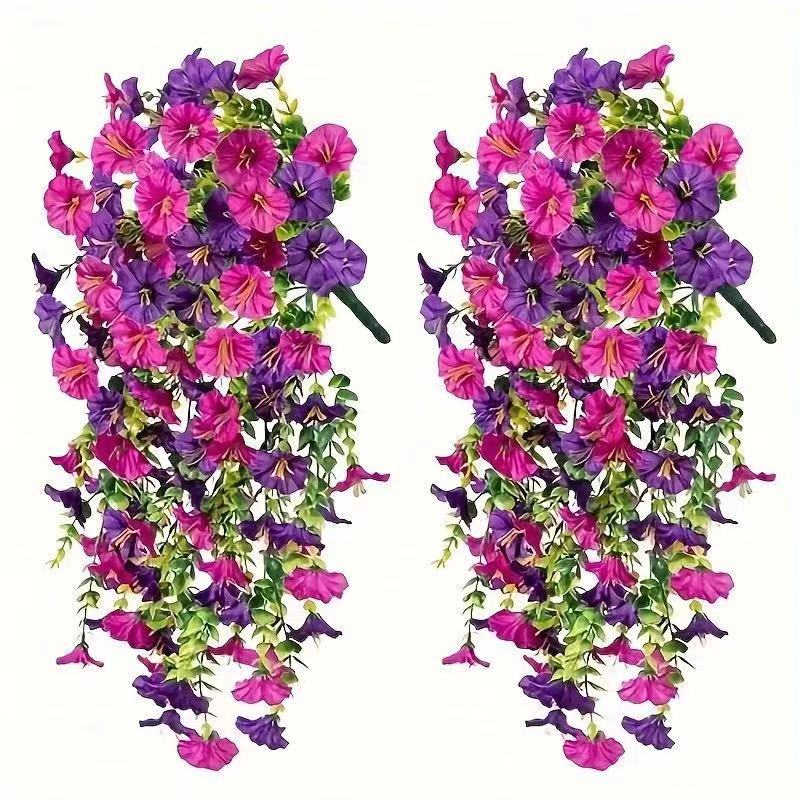 1pcs Artificial Morning Glory, - Home Decor Rattan ulasan dan harga