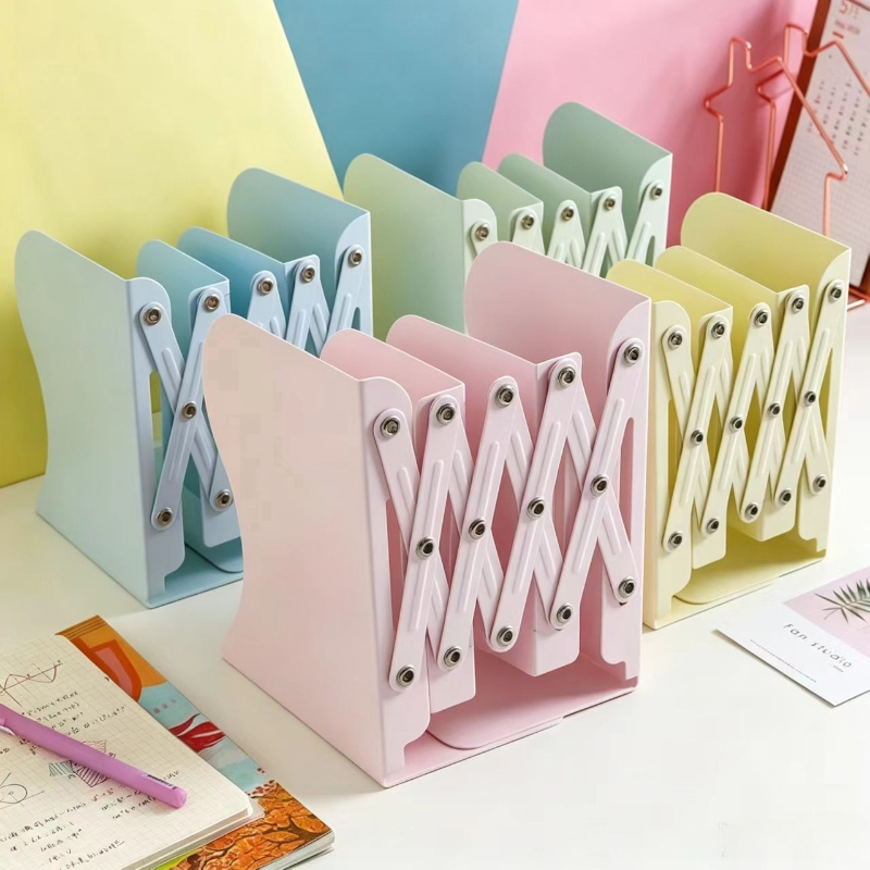 Large Capacity Metal Retractab - Aesthetic Bookend ulasan dan harga