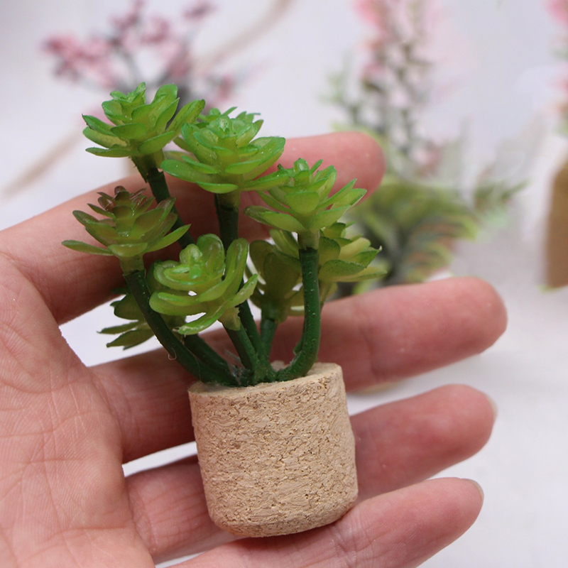 1:12 Dollhouse Simulation Flow - Home Decor Flowers ulasan dan harga