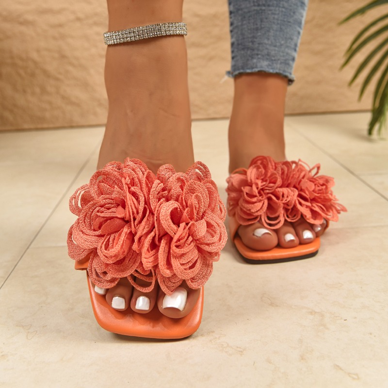 New Summer Women's Square-toe  - Home Decor Flowers ulasan dan harga