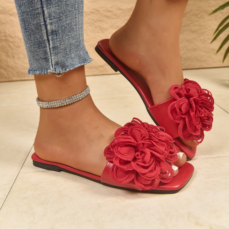 New Summer Women's Square-toe  - Home Decor Flowers ulasan dan harga