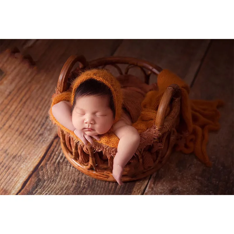 Baby Rattan Basket Newborn Pho - Home Decor Rattan ulasan dan harga