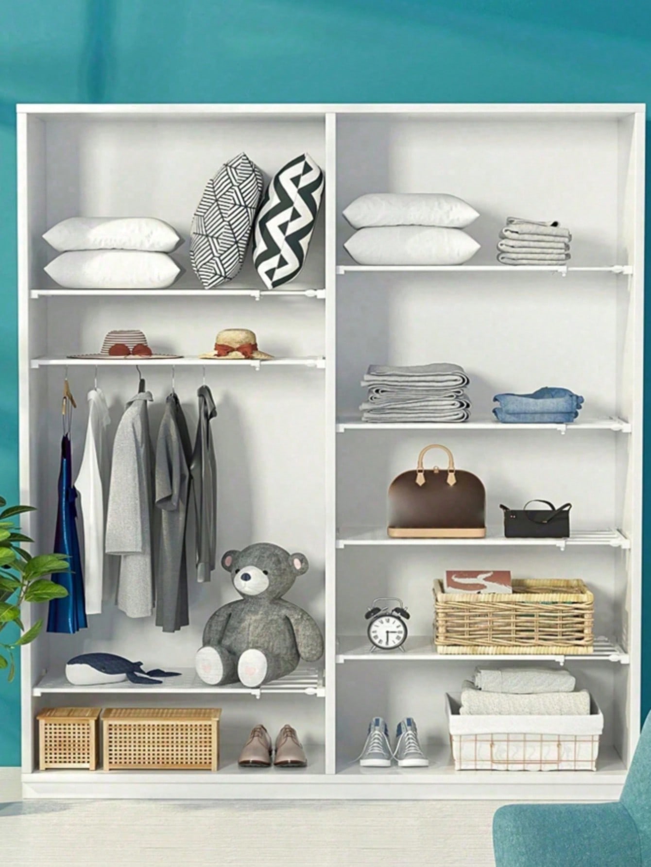 1 Pc Adjustable Closet Tension - Floating Shelves ulasan dan harga