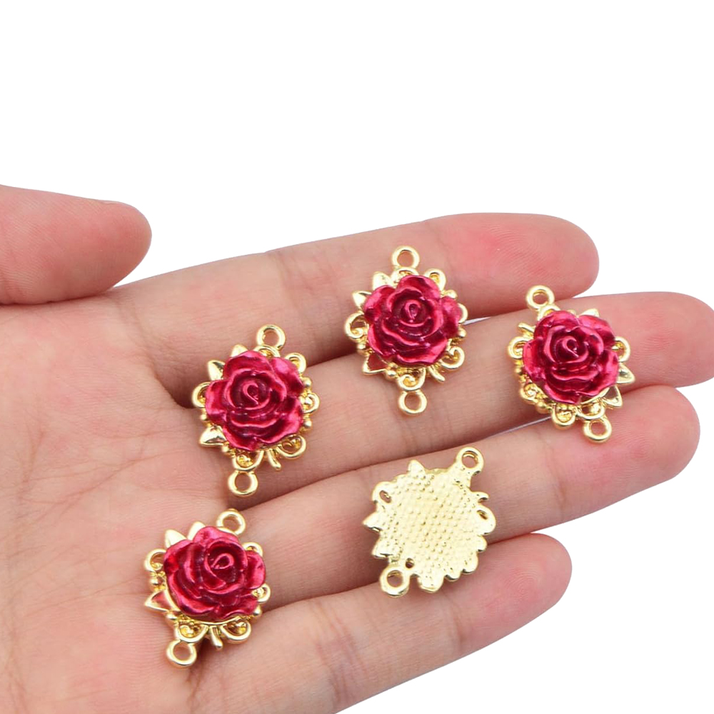 5/10pcs Rose Charms 3D Rose Fl - Home Decor Flowers ulasan dan harga