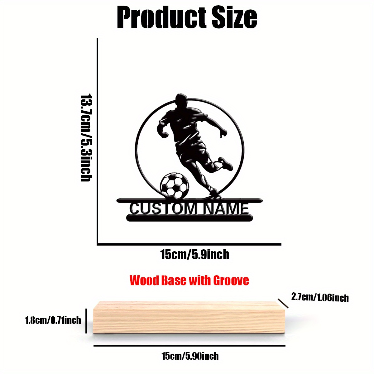Custom Soccer Player Metal Sta - Home Decor Design Interior ulasan dan harga