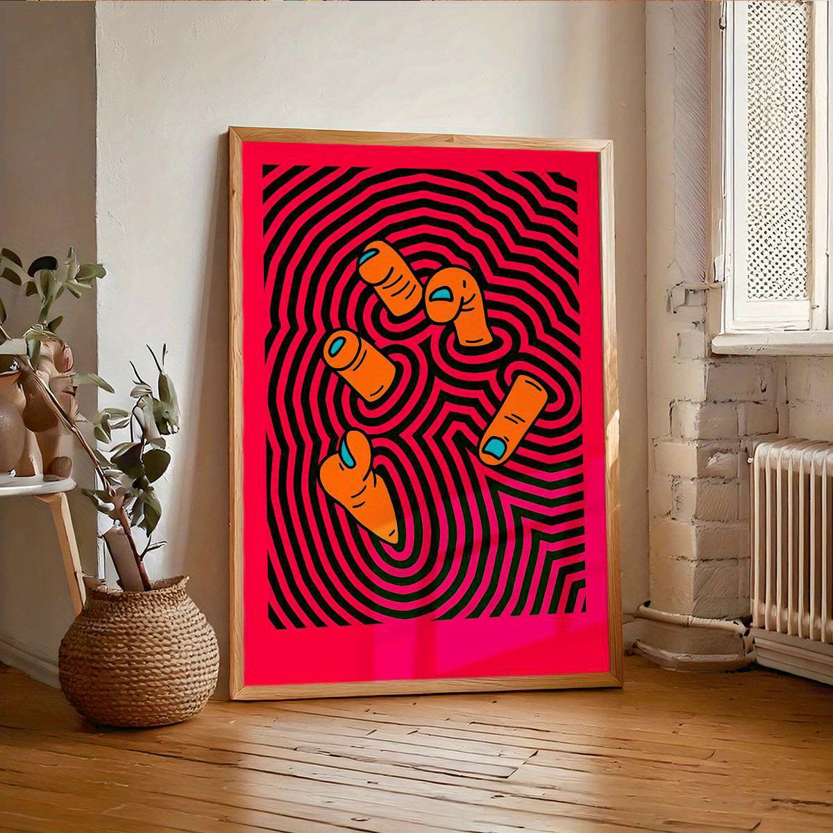 Modern Abstract Finger Art Pos - Home Decor Design Interior ulasan dan harga