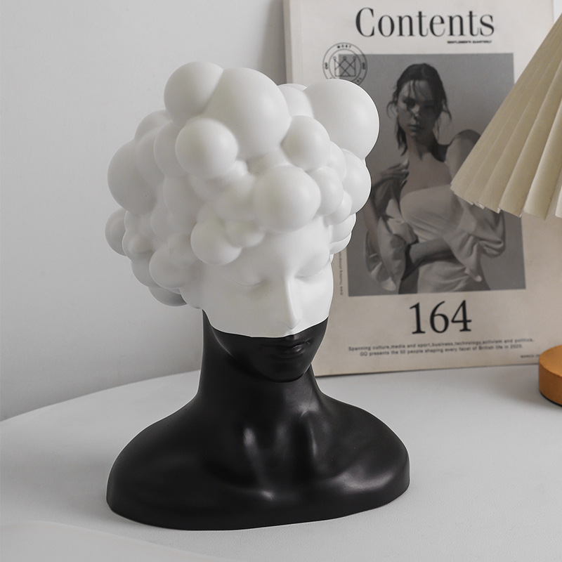 1Pcs Creative Black and White  - Abstract Sculpture Resin ulasan dan harga