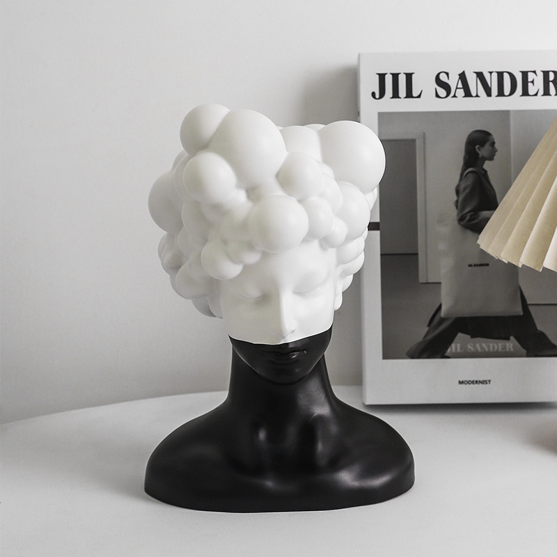1Pcs Creative Black and White  - Abstract Sculpture Resin ulasan dan harga