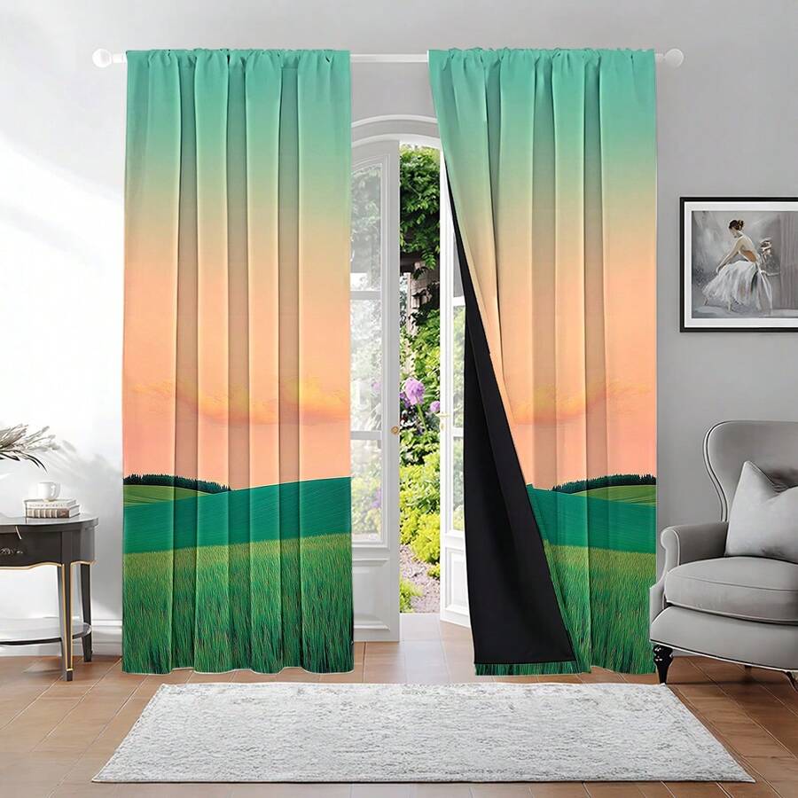 2pcs Blackout Curtains With Th - Blackout Curtains ulasan dan harga