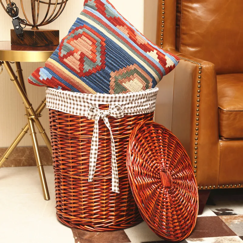 Rattan Hamper Stylish Laundry  - Home Decor Hampers ulasan dan harga
