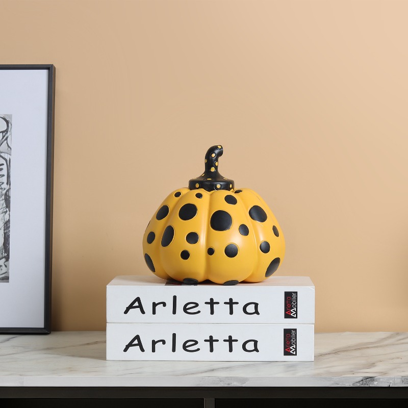 Abstract Polka Dot Pumpkin Dol - Abstract Sculpture Resin ulasan dan harga