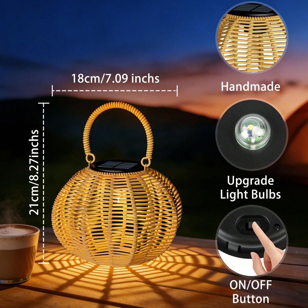 Rattan Solar Ambient Light For - Home Decor Rattan ulasan dan harga