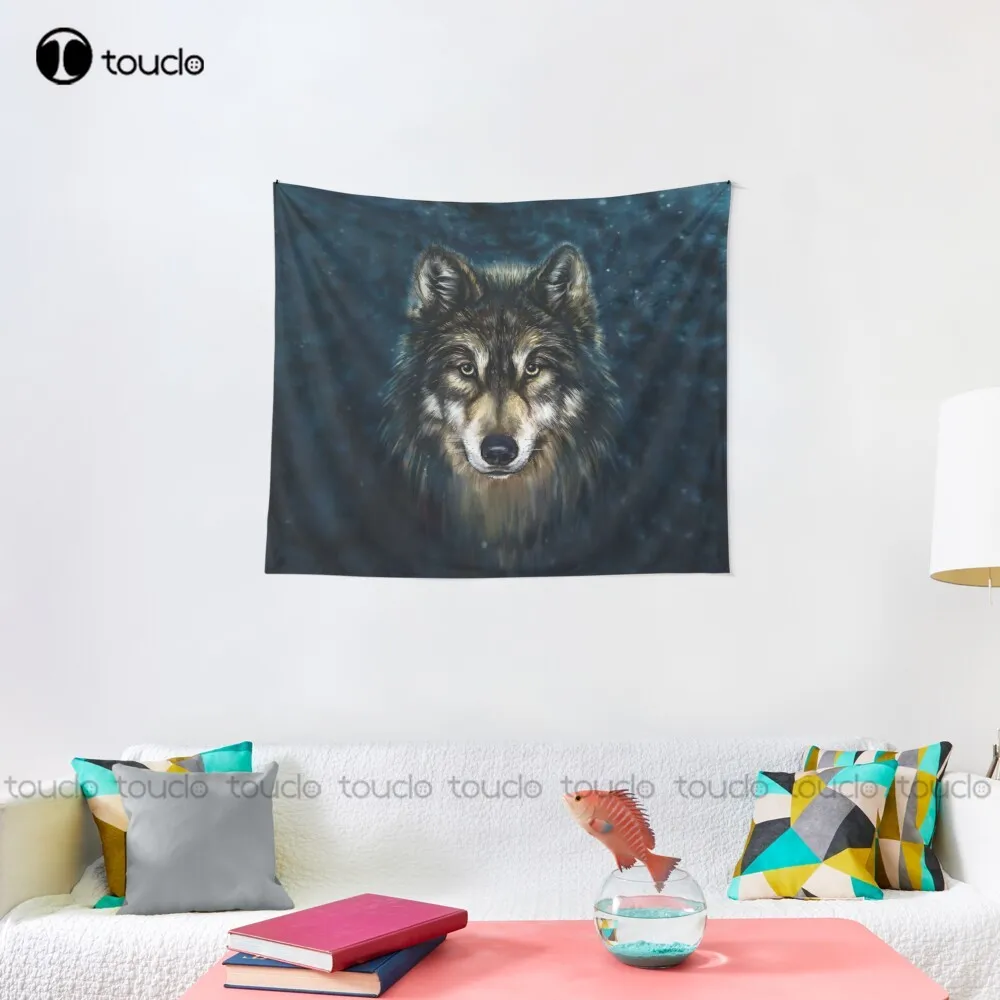 Artistic Wolf Face Tapestry Ta - Home Decor Website Free ulasan dan harga