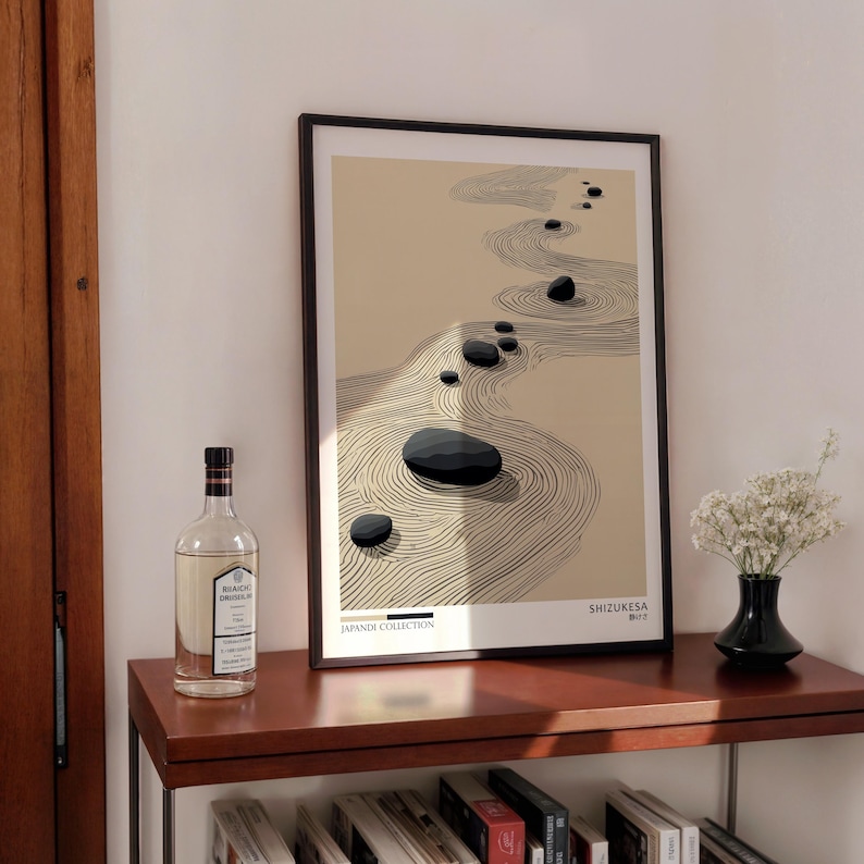 2pcs Japandi Zen Canvas Wall A - Home Decor Design Interior ulasan dan harga