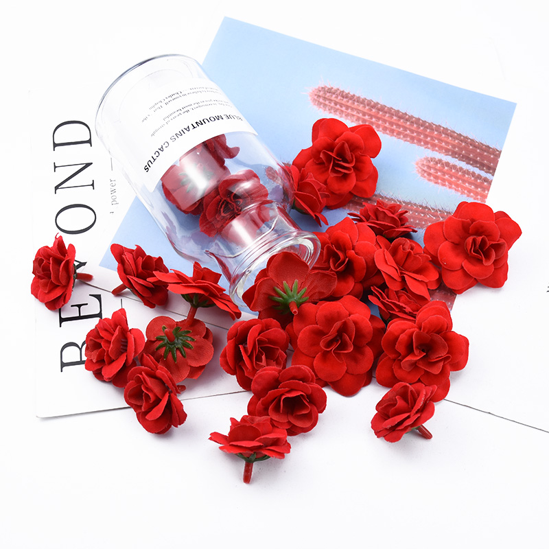 10/20 Pieces Silk Roses Head H - Home Decor Flowers ulasan dan harga