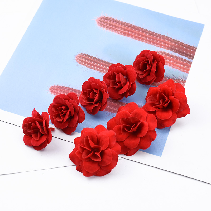 10/20 Pieces Silk Roses Head H - Home Decor Flowers ulasan dan harga