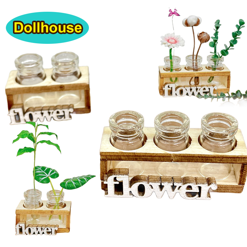 1Set 1:12 Dollhouse Miniature  - Home Decor Flowers ulasan dan harga