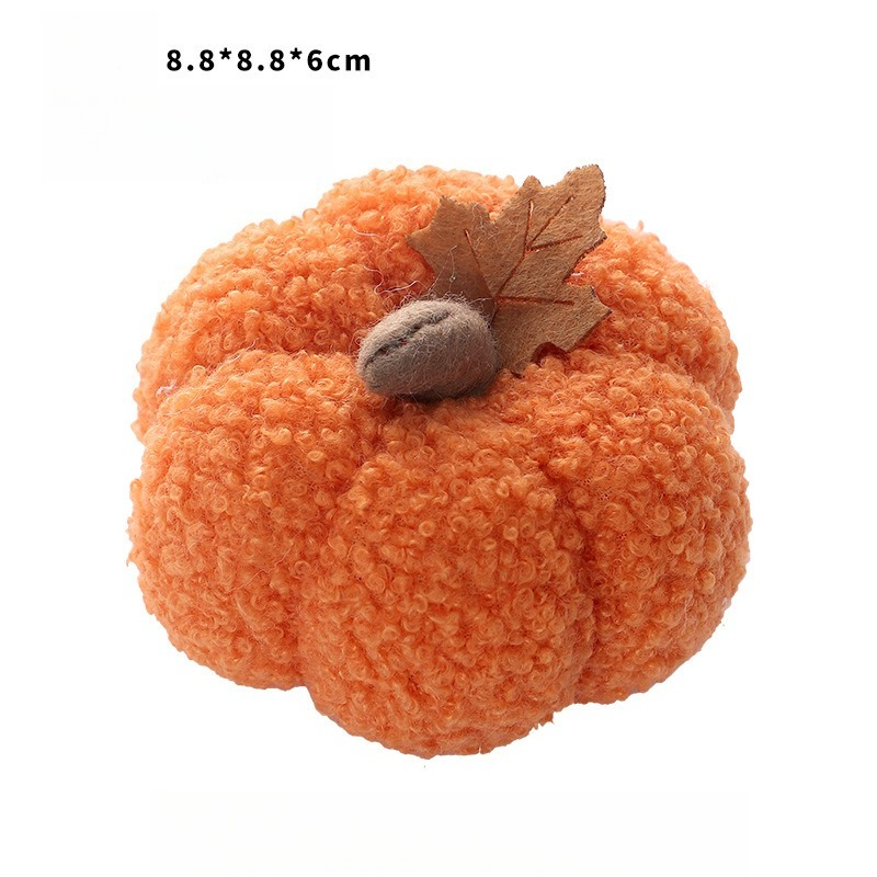 Fluffy Pumpkin Plush Halloween - Home Decor Halloween ulasan dan harga