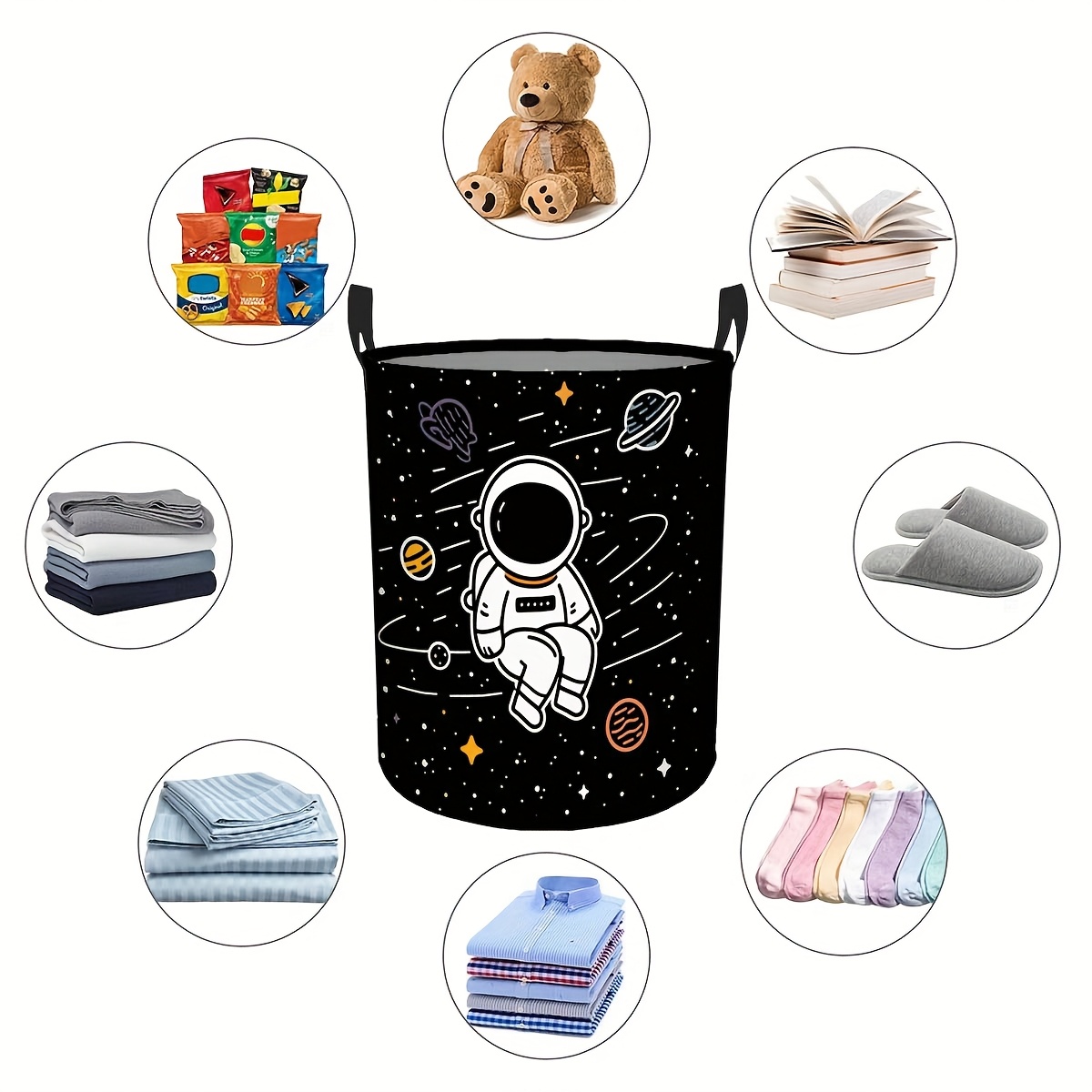 1pc Modern Round Laundry Baske - Home Decor Hampers ulasan dan harga