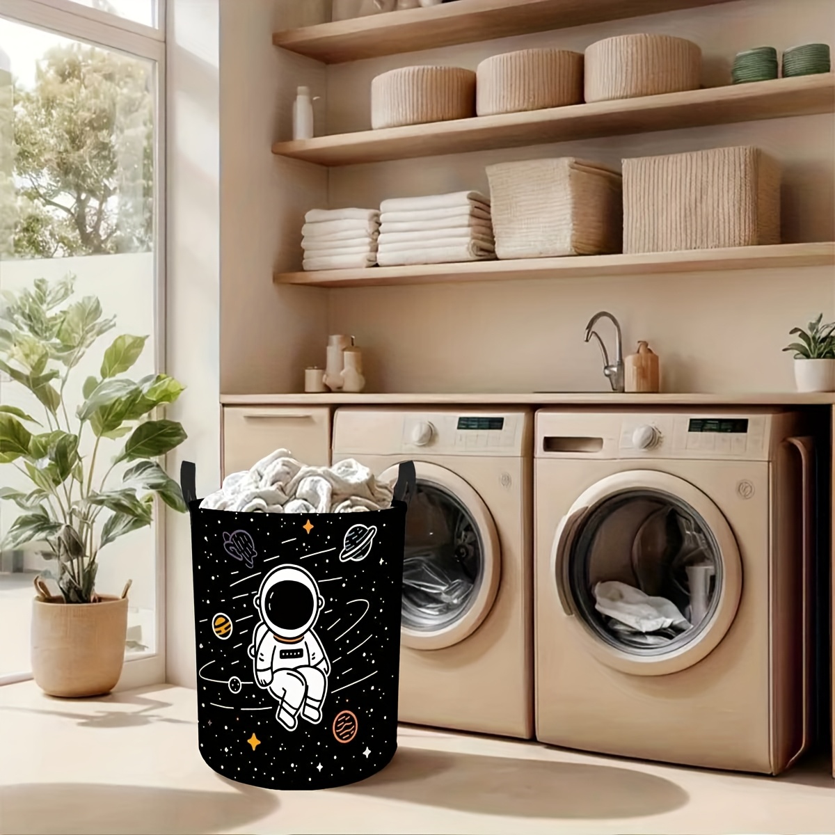 1pc Modern Round Laundry Baske - Home Decor Hampers ulasan dan harga