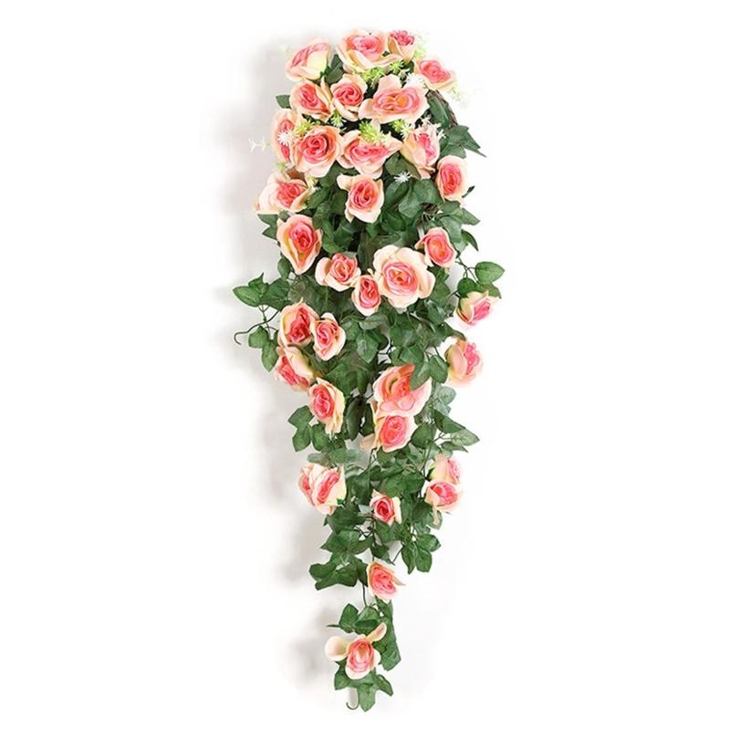 Artificial Rose Flower Rattan  - Home Decor Rattan ulasan dan harga