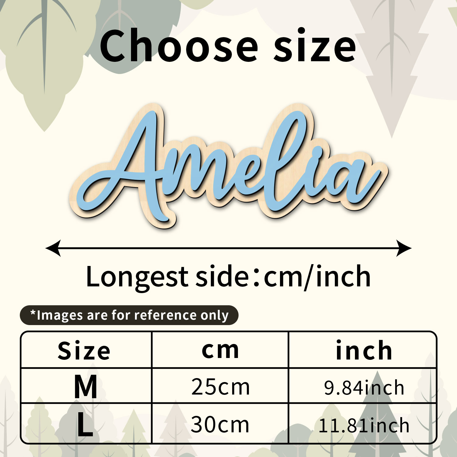 1pc Customized Wooden Name Dec - Home Decor Halloween ulasan dan harga