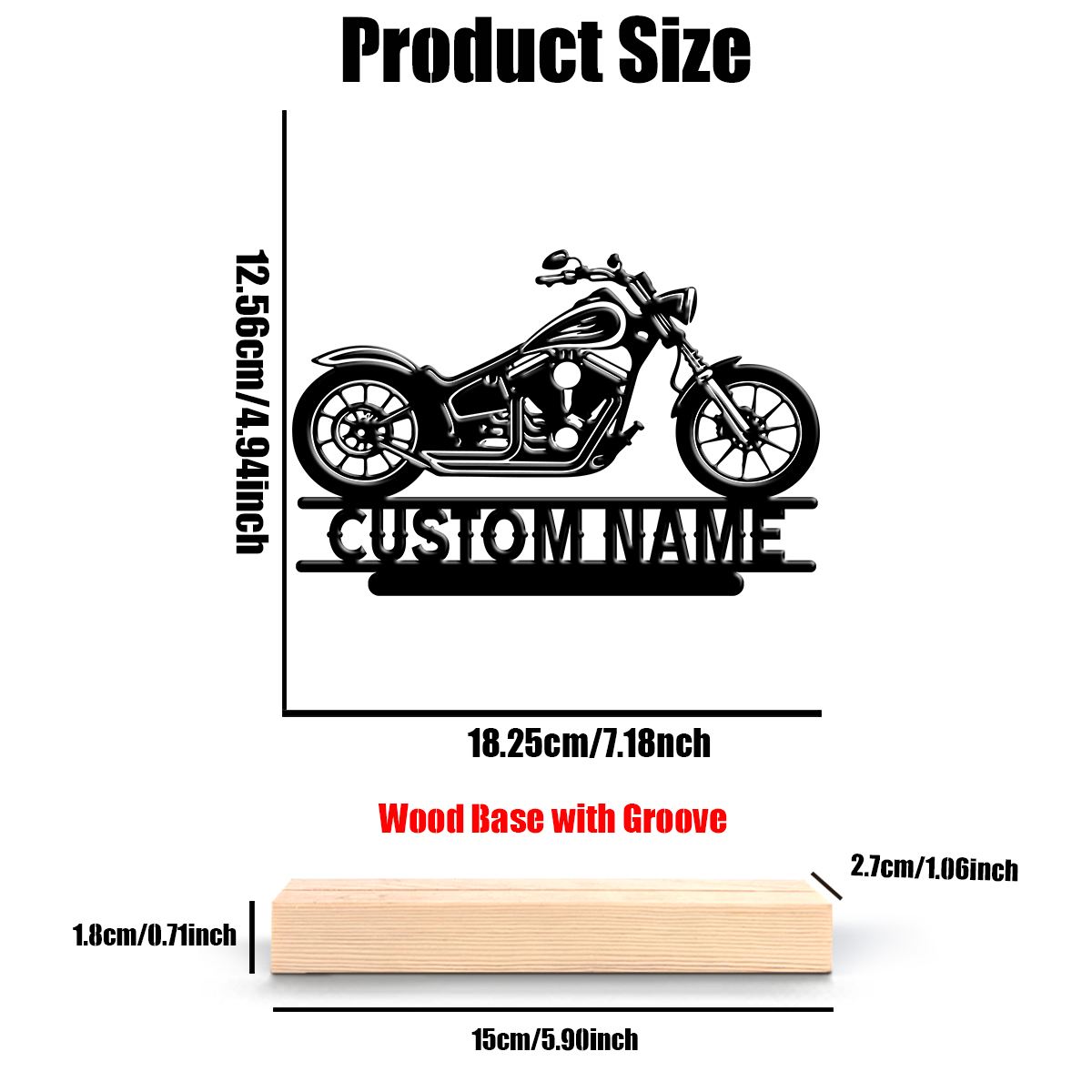 1Pc Csutom Name Road Motorbike - Home Decor Halloween ulasan dan harga