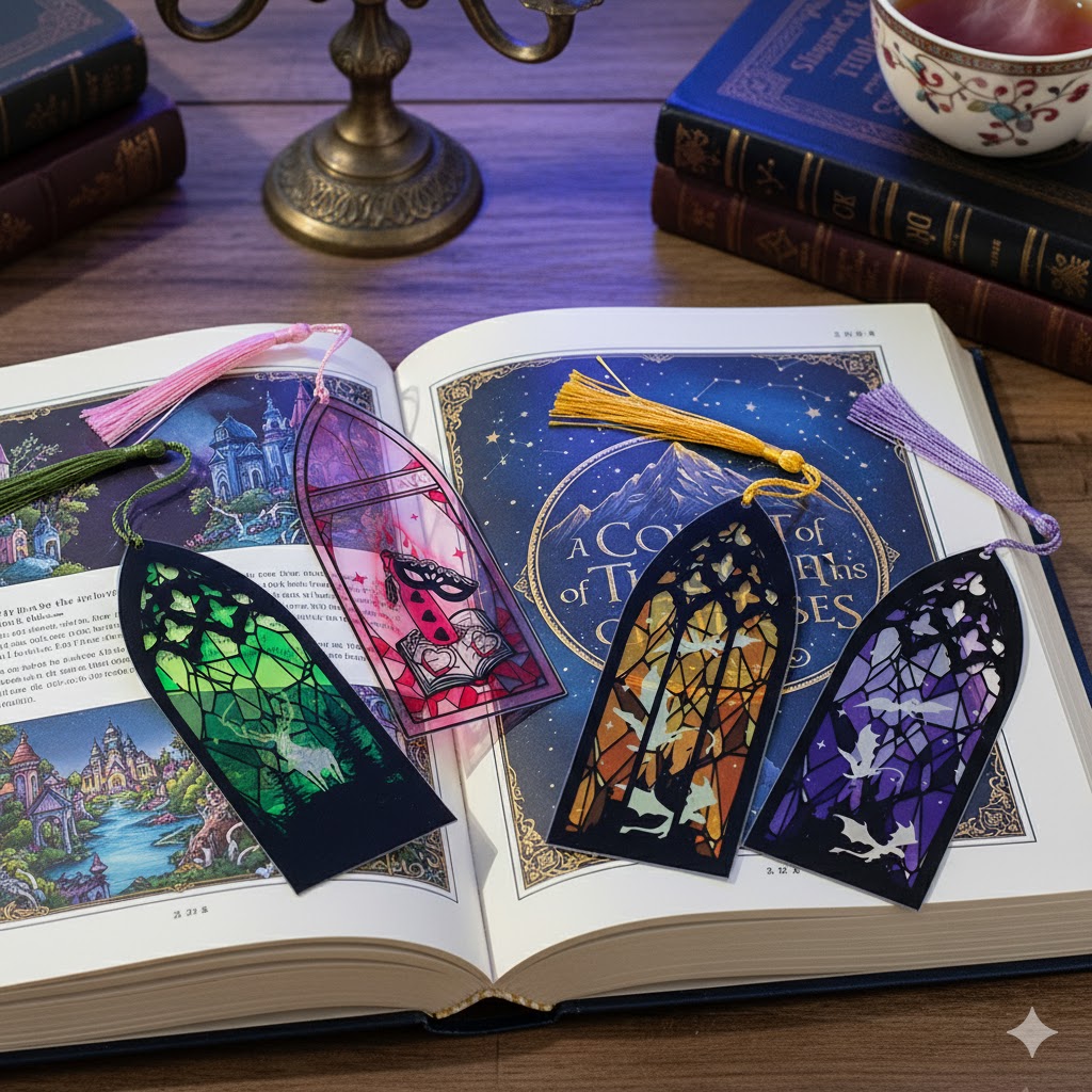 Night Court Bat Bookmark ACOTA - Aesthetic Bookend ulasan dan harga