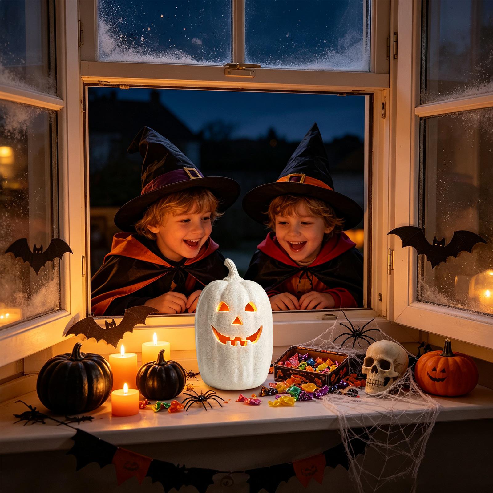 Halloween Pumpkin Decor Resin  - Home Decor Halloween ulasan dan harga