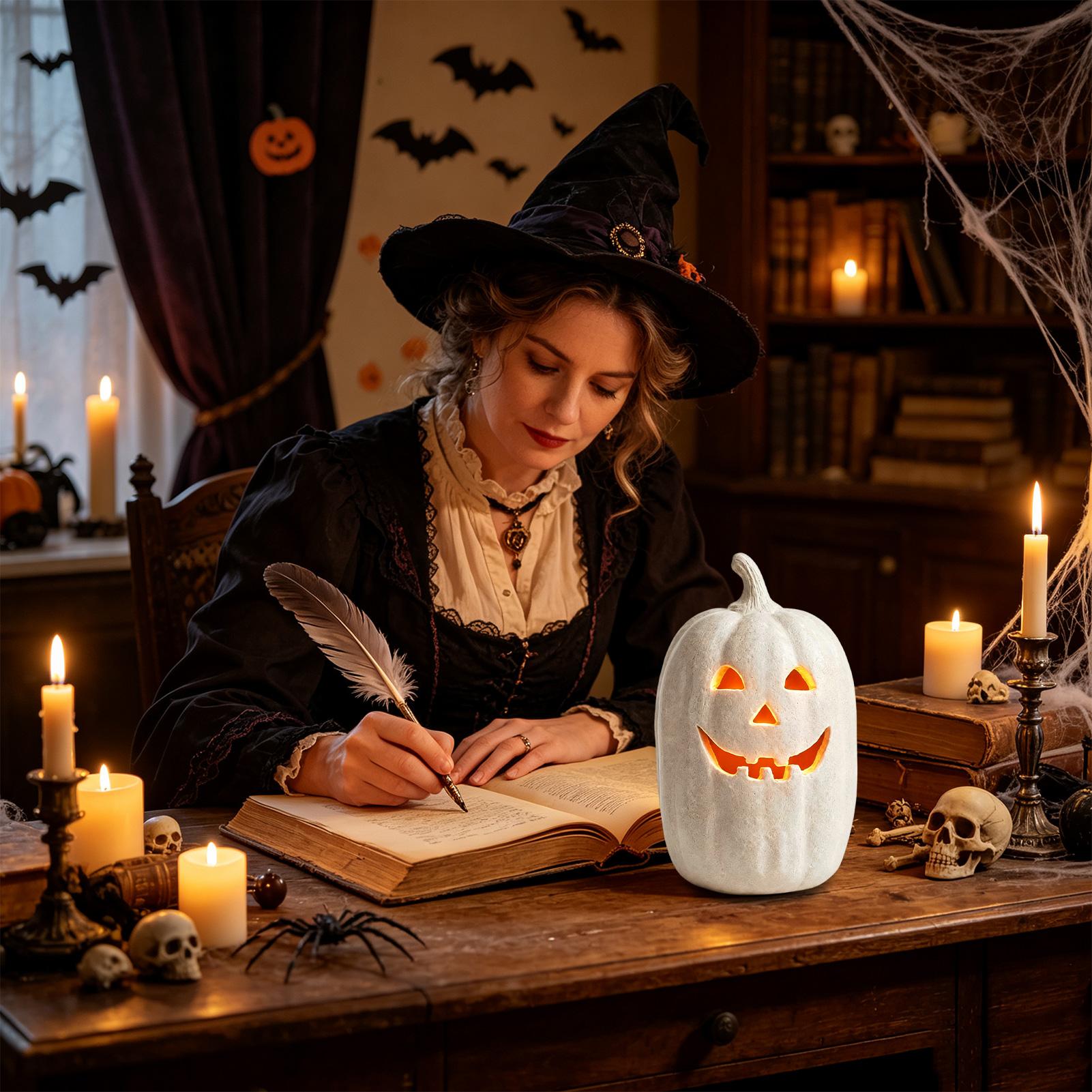 Halloween Pumpkin Decor Resin  - Home Decor Halloween ulasan dan harga