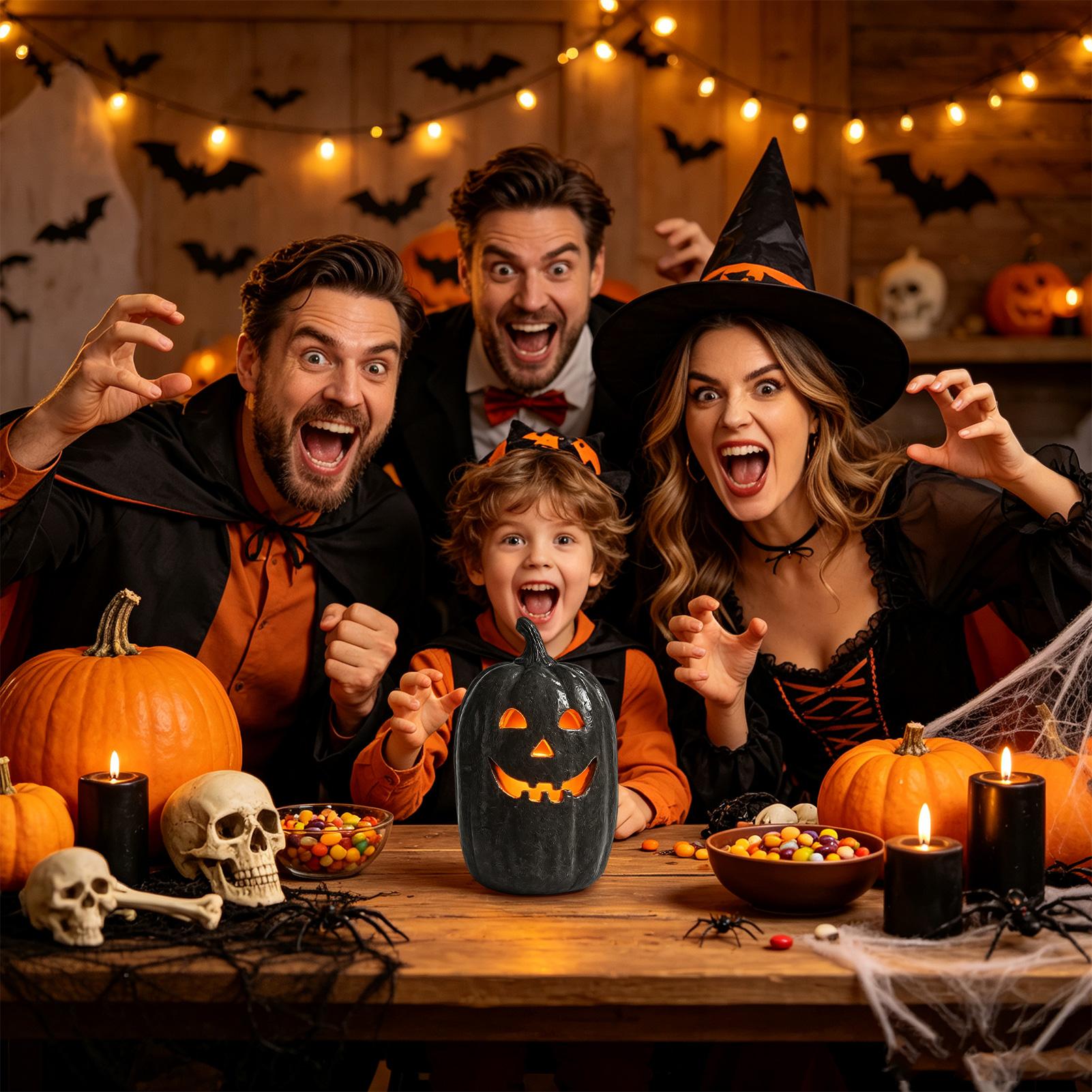 Halloween Pumpkin Decor Resin  - Home Decor Halloween ulasan dan harga